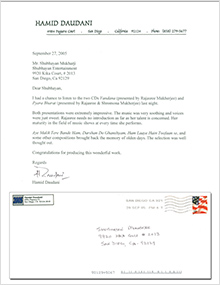 Letter of Appreciation